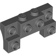 Lego auto konzola (nosič) pro nárazník 2x4 - 1x4, tmavě modro šedá (4264898)